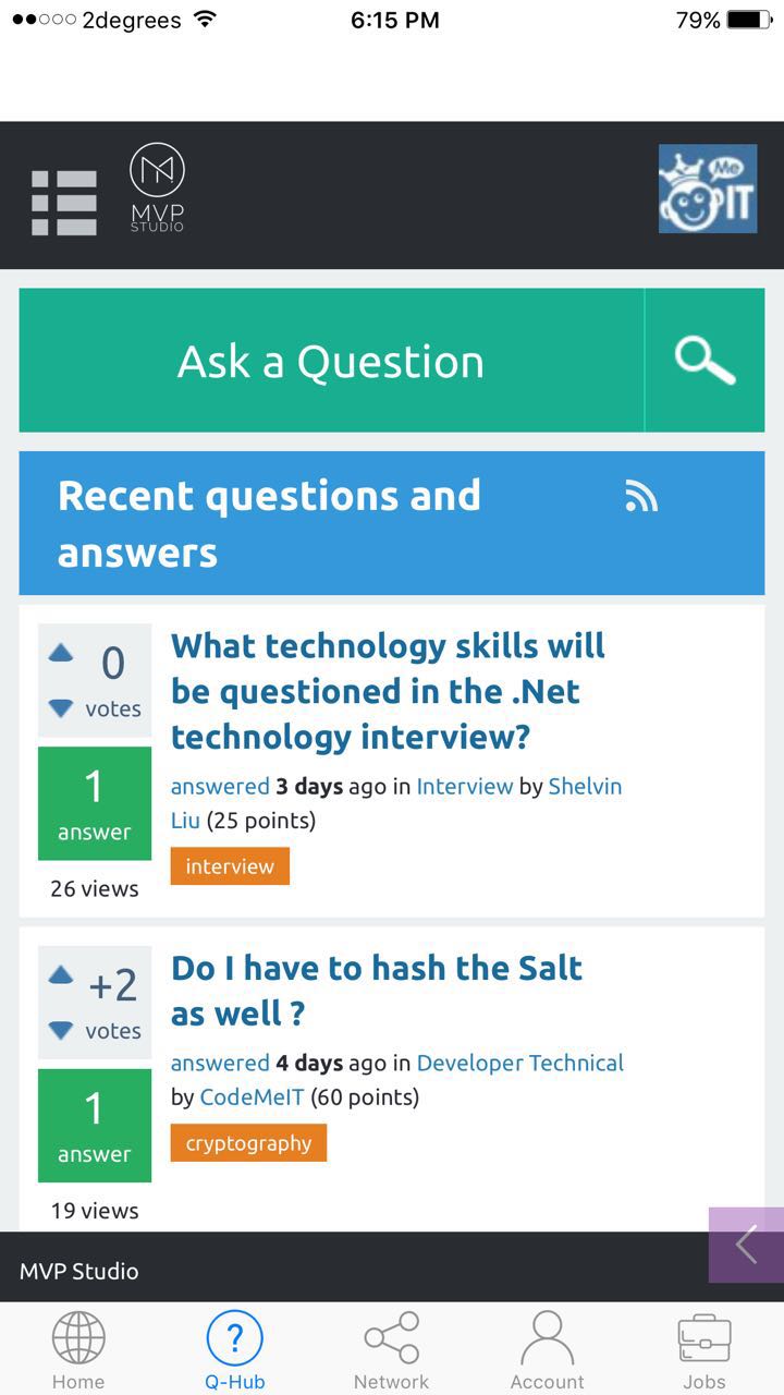 Software jobs app