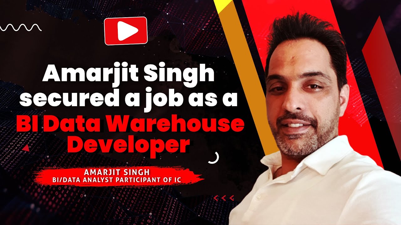 Amarjit found a job as a BI developer!