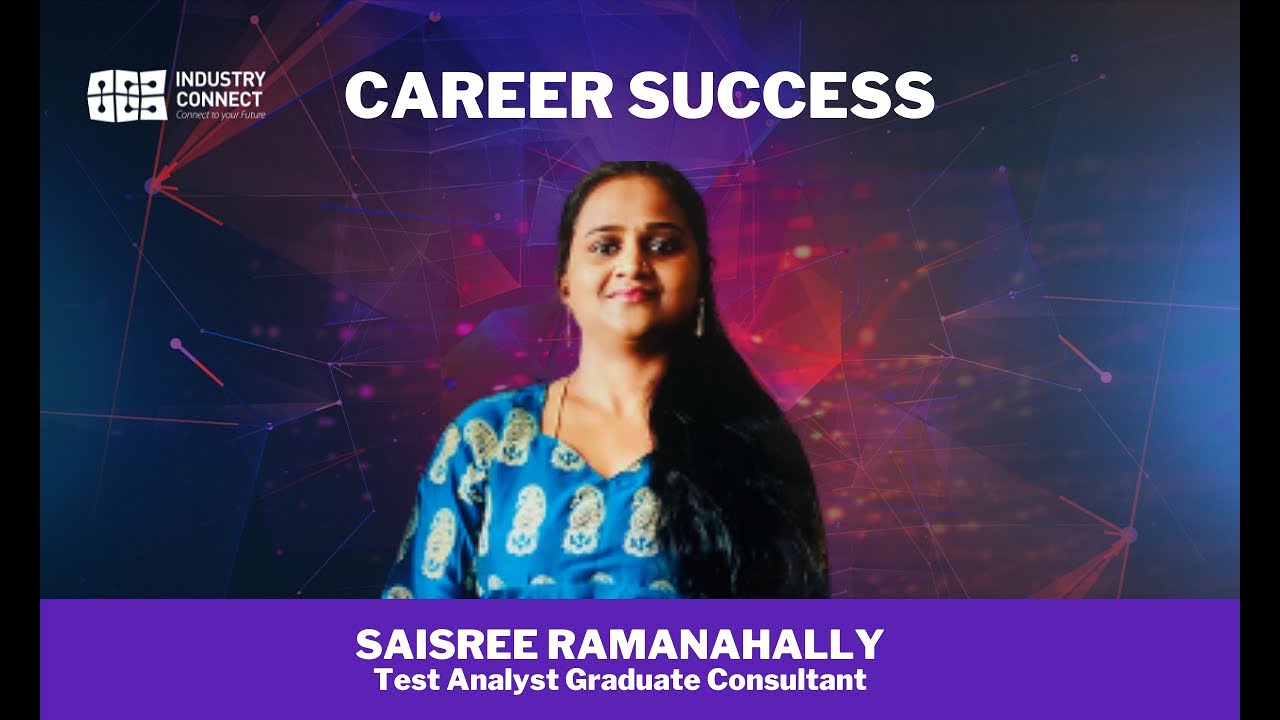 Saisree secured a job as a Test Analyst Consultant