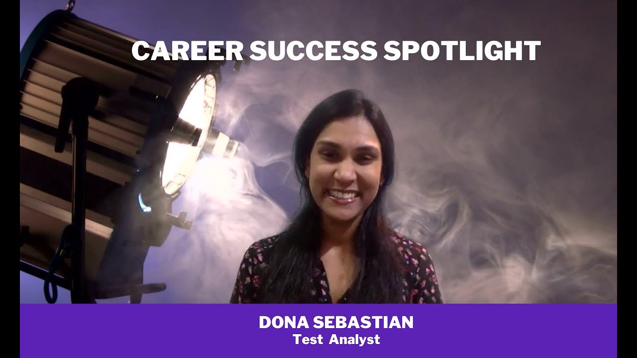 Dona Sebastian secured a Test Analyst job after ONLY 1 month on the Internship!