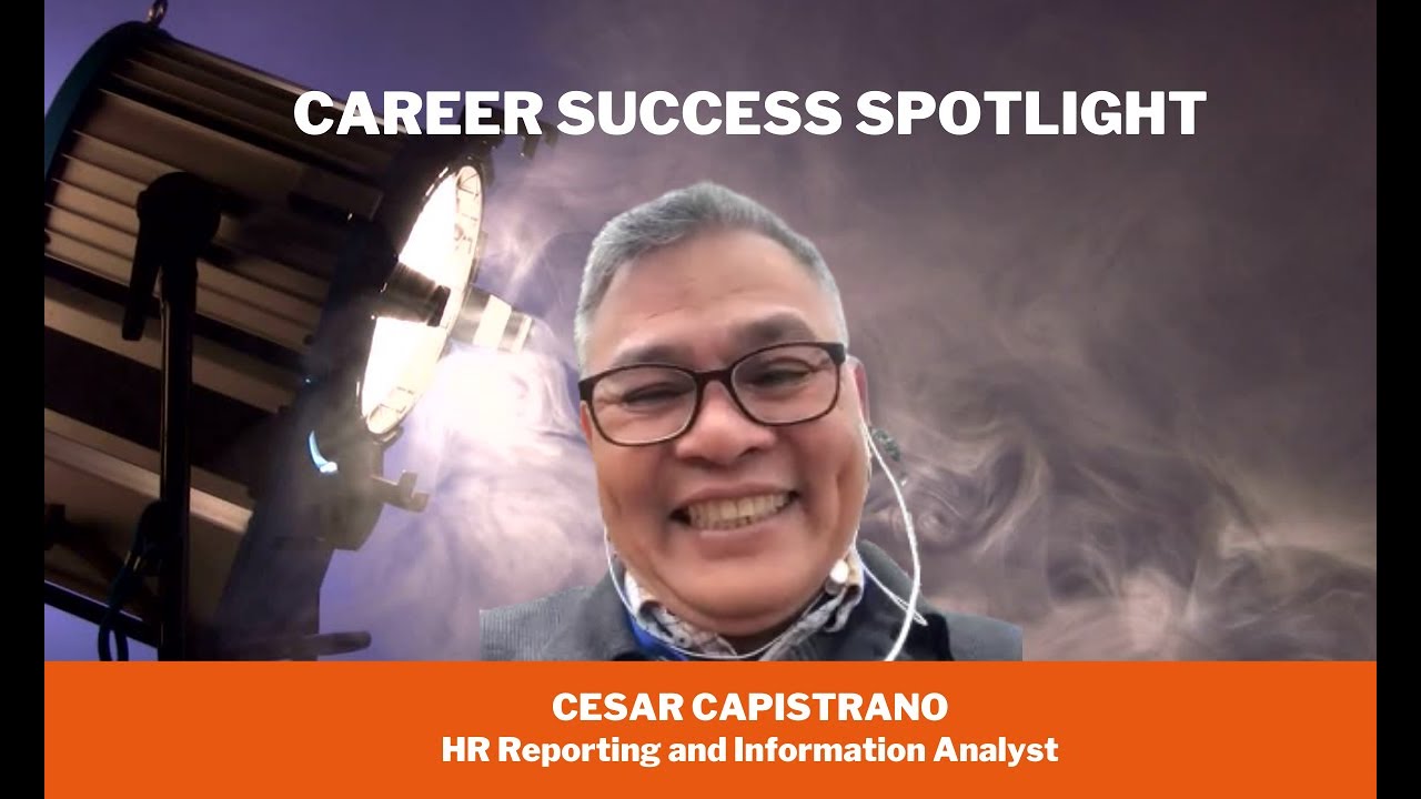Cesar is now an HR reporting and information analyst!